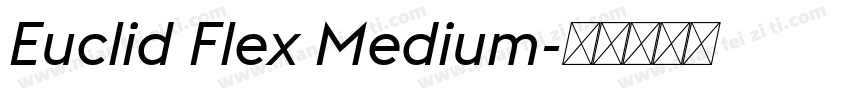 Euclid Flex Medium字体转换